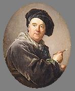 Louis Michel van Loo Portrait of Carle van Loo painting